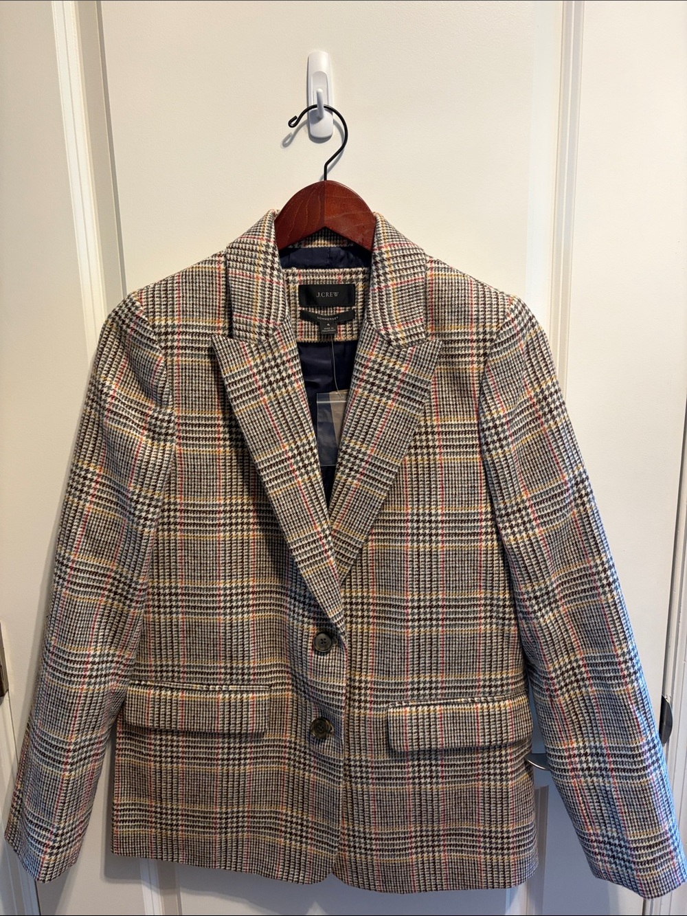 J. Crew Women's Glen Plaid Blazer in Multi-Color